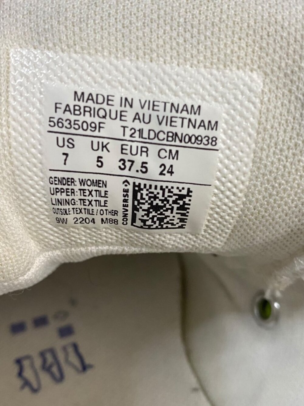 Converse All Star Chuck Taylor Low Rise Shoes White Sneakers Womens 7 - Picture 9 of 12